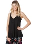 Table Eight Lace Detail Pleated Body Cami Top, hi-res