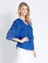 Table Eight Elbow Sleeve Tie Front Frill Blouse, hi-res