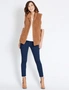 Rockmans Sleeveless Shearling High Low Gilet Top, hi-res