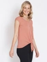 Rockmans Extended Sleeve Textured Button Top, hi-res