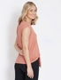Rockmans Extended Sleeve Textured Button Top, hi-res