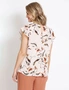 Table Eight Floral Cap Sleeve Top, hi-res