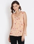 Table Eight Sleeveless Floral Pleated Top, hi-res