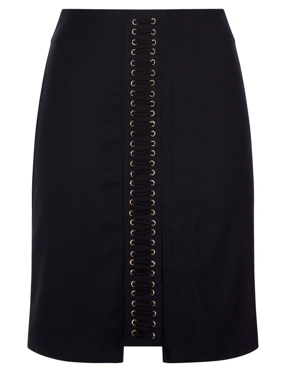 Table Eight Eyelet Detail Pencil Skirt, hi-res image number null