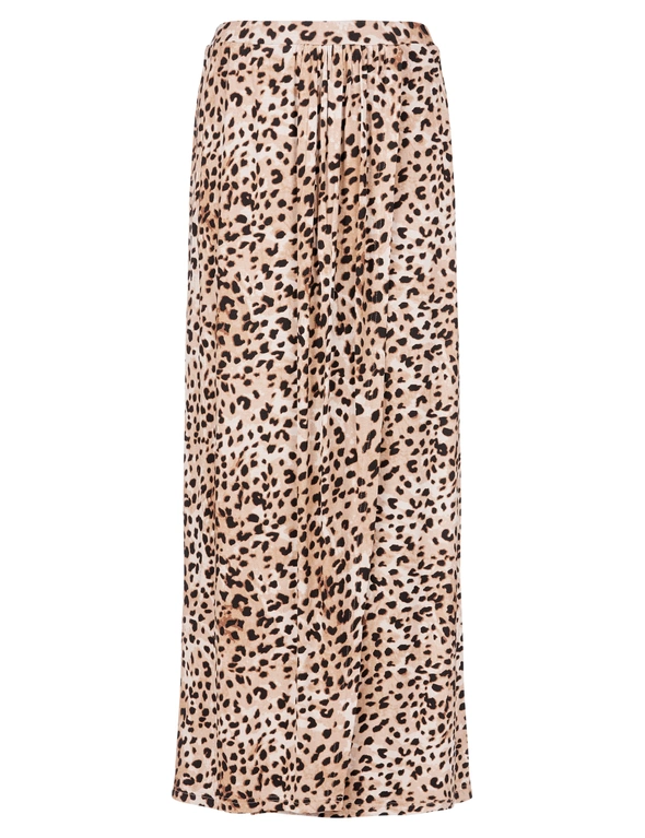 Rockmans Maxi Animal Printed Wrap Skirt, hi-res image number null