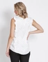 Table Eight Flutter Sleeve White Leopard Top, hi-res