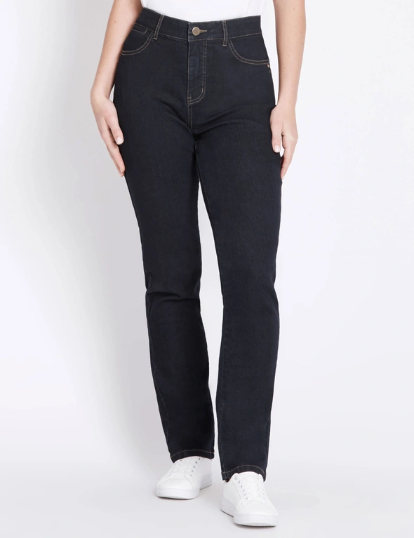 Rockmans Full Length Comfort Waist Regular Jeans, hi-res image number null