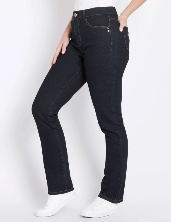Rockmans Full Length Comfort Waist Regular Jeans, hi-res image number null