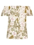 Table Eight Short Sleeve Floral Palm Top, hi-res