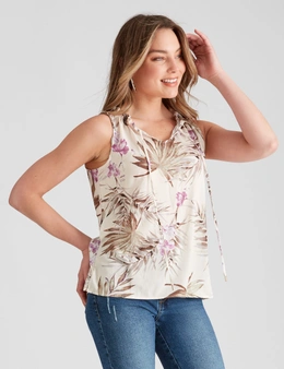 Table Eight Sleeveless Floral Print Top
