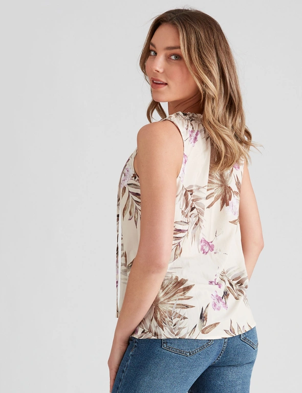 Table Eight Sleeveless Floral Print Top, hi-res image number null