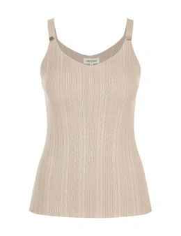 Table Eight Button Front Knit Tank