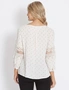 Table Eight 3/4 Sleeve Lace Insert Blouse, hi-res
