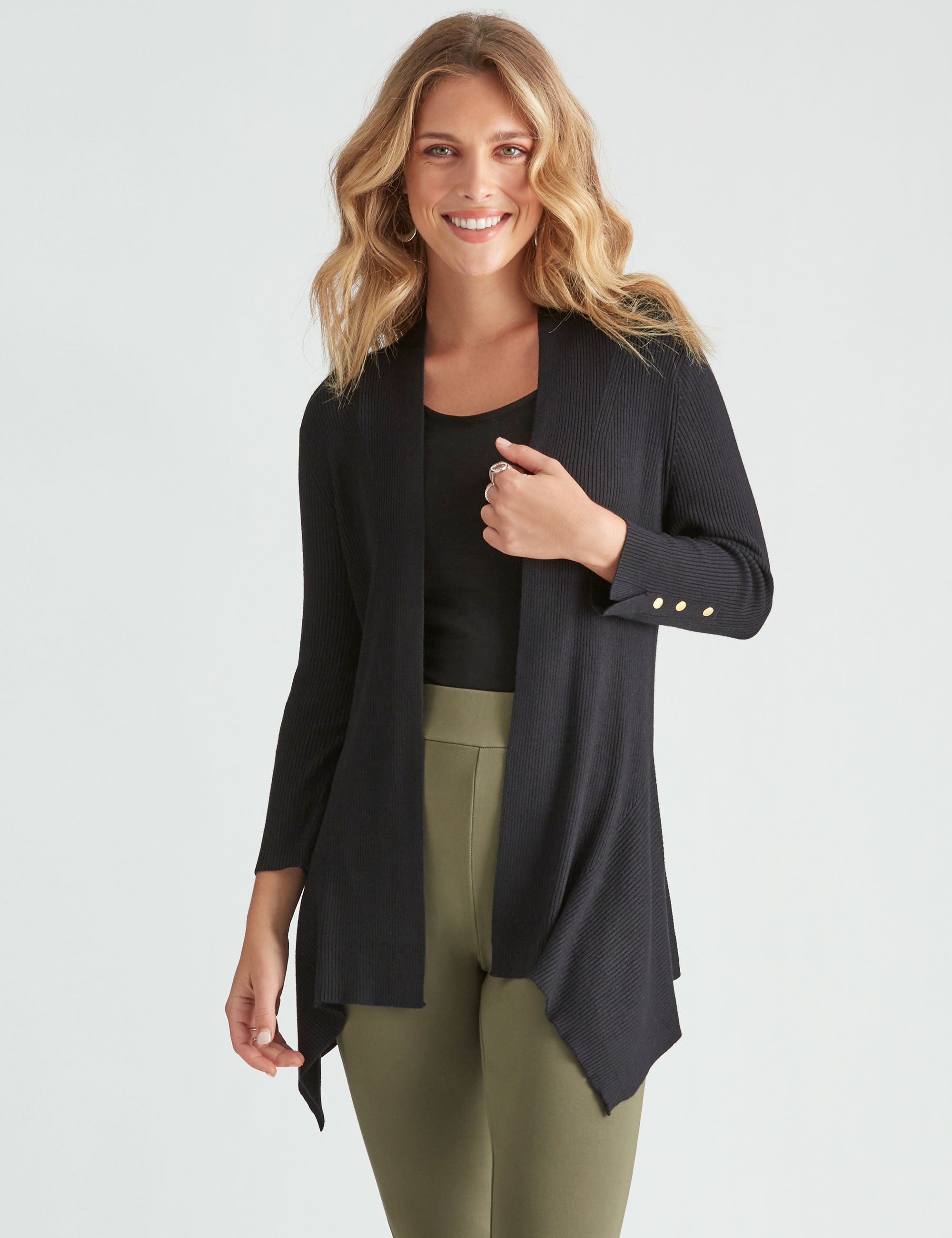 Rockmans 3/4 Sleeve Basic Cardi | EziBuy NZ