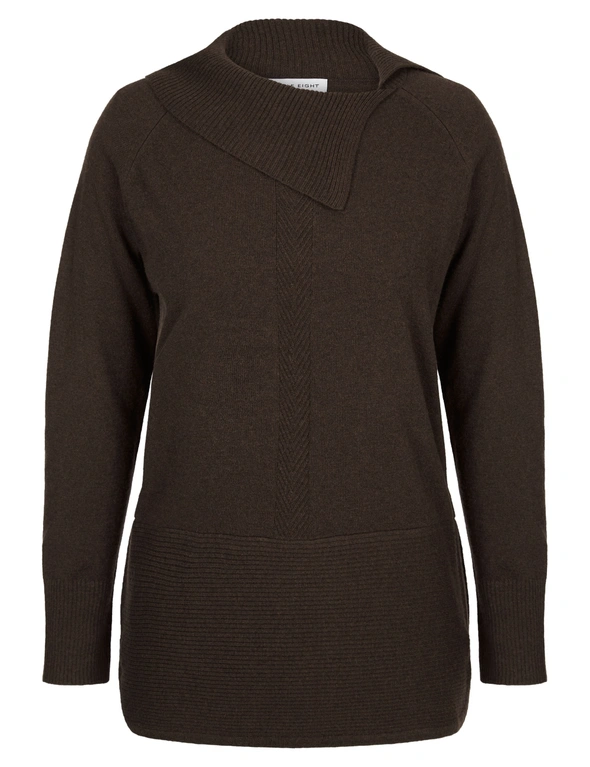 Table Eight Roll Neck Zipped Knit, hi-res image number null