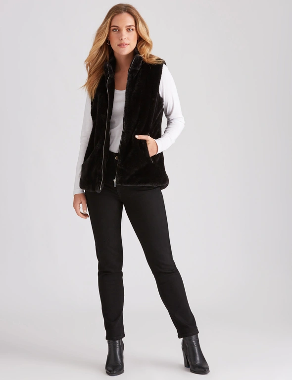 Rockmans Luxe Teddy Gilet Top, hi-res image number null