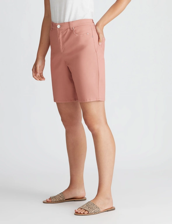 Rockmans Mid Thigh Solid Colour Shorts, hi-res image number null