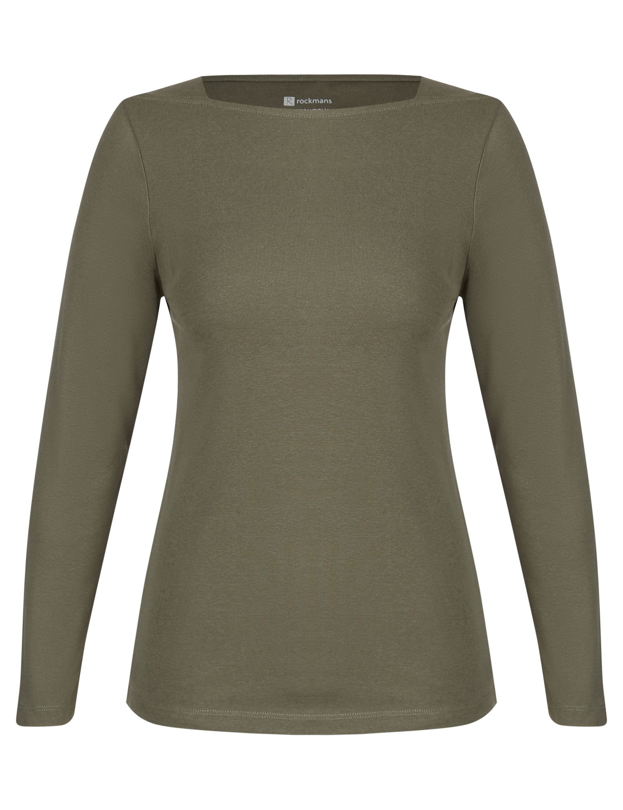 Rockmans Long Sleeve Boat Neck Top | Crossroads