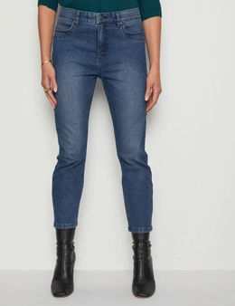 Rockmans 7/8 Length Pocket Detail Comfort Waist Jeans