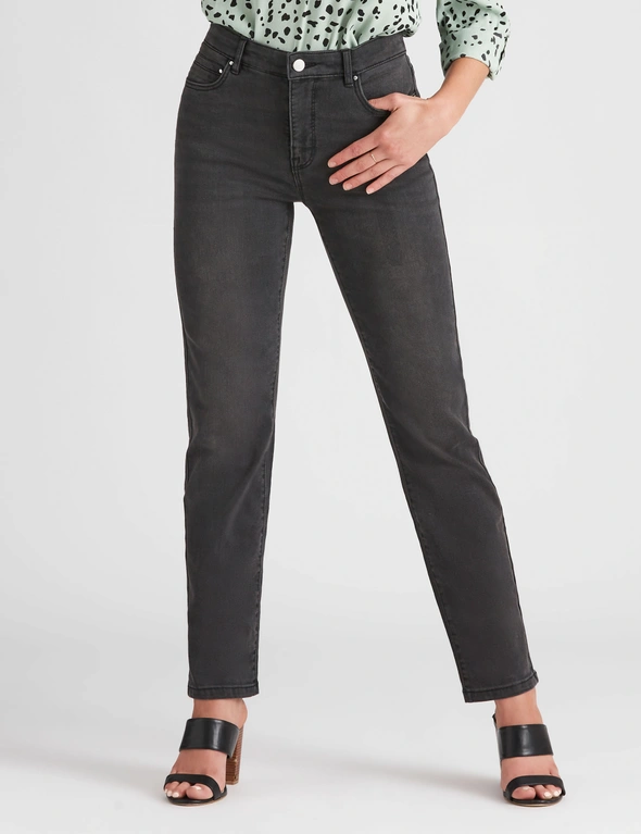 Rockmans Regular Length Comfort Waist Jeans, hi-res image number null