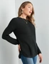 Table Eight Long Sleeve Curved Hem Sweater, hi-res