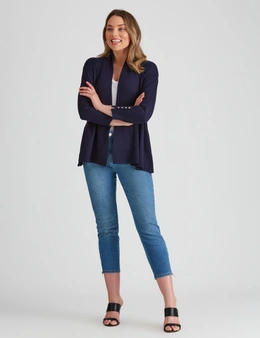 Rockmans 3/4 Sleeve Fit and Flare Cardigan