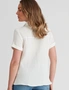 Rockmans Short Sleeve Cotton Curve Hem Shirt, hi-res