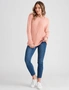Rockmans Long Sleeve Chenille Cable Knitwear Top, hi-res