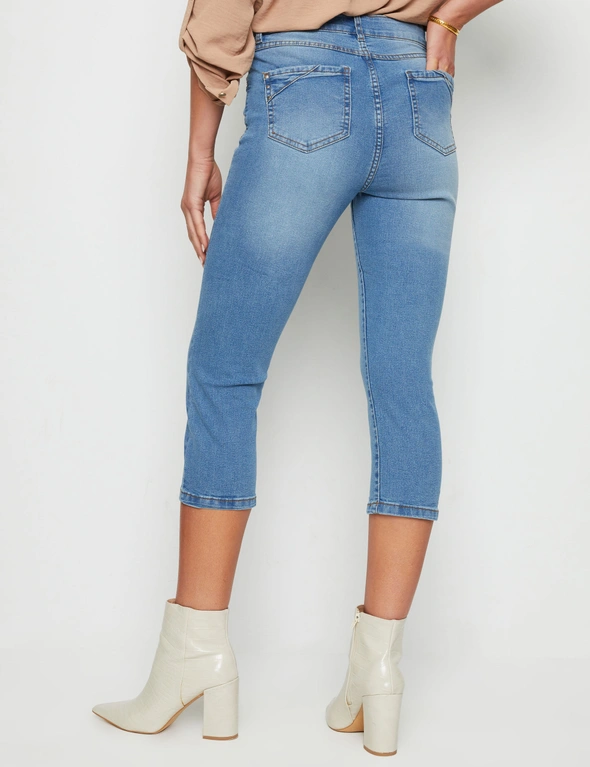 Rockmans Crop Comfort Waist Jeans, hi-res image number null