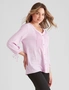 Rockmans Knitwear 3/4 Sleeve Lace Up Top, hi-res