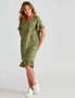 Rockmans Knee Length Linen Frill Dress, hi-res
