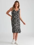 Rockmans Sleeveless Knitwear Knee Length Frill Dress, hi-res