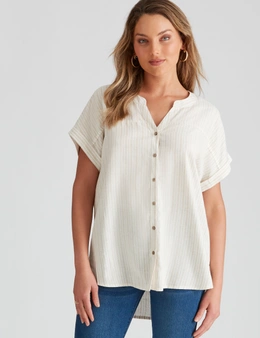 Rockmans Extended Sleeve Woven Shirt