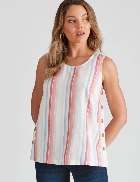 Rockmans Linen Tankini, hi-res image number null