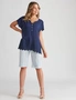 Rockmans Extended Sleeve Woven Broderie Detail Top, hi-res