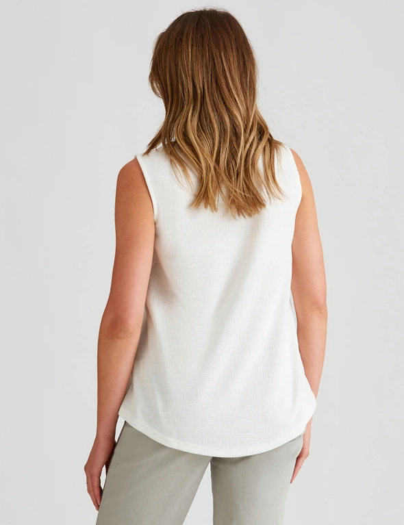 Rockmans Sleeveless Textured Knitwear Pocket Top, hi-res image number null
