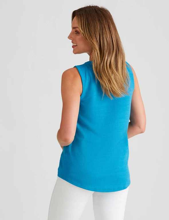 Rockmans Sleeveless Textured Knitwear Pocket Top, hi-res image number null