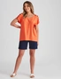 Rockmans Extended Sleeve Embroidered Button Top, hi-res