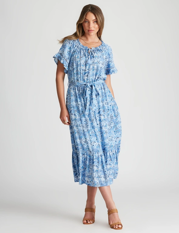 Rockmans Maxi Length Woven Dress, hi-res image number null