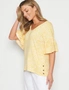 Rockmans Elbow Sleeve Knitwear Button Side Top, hi-res