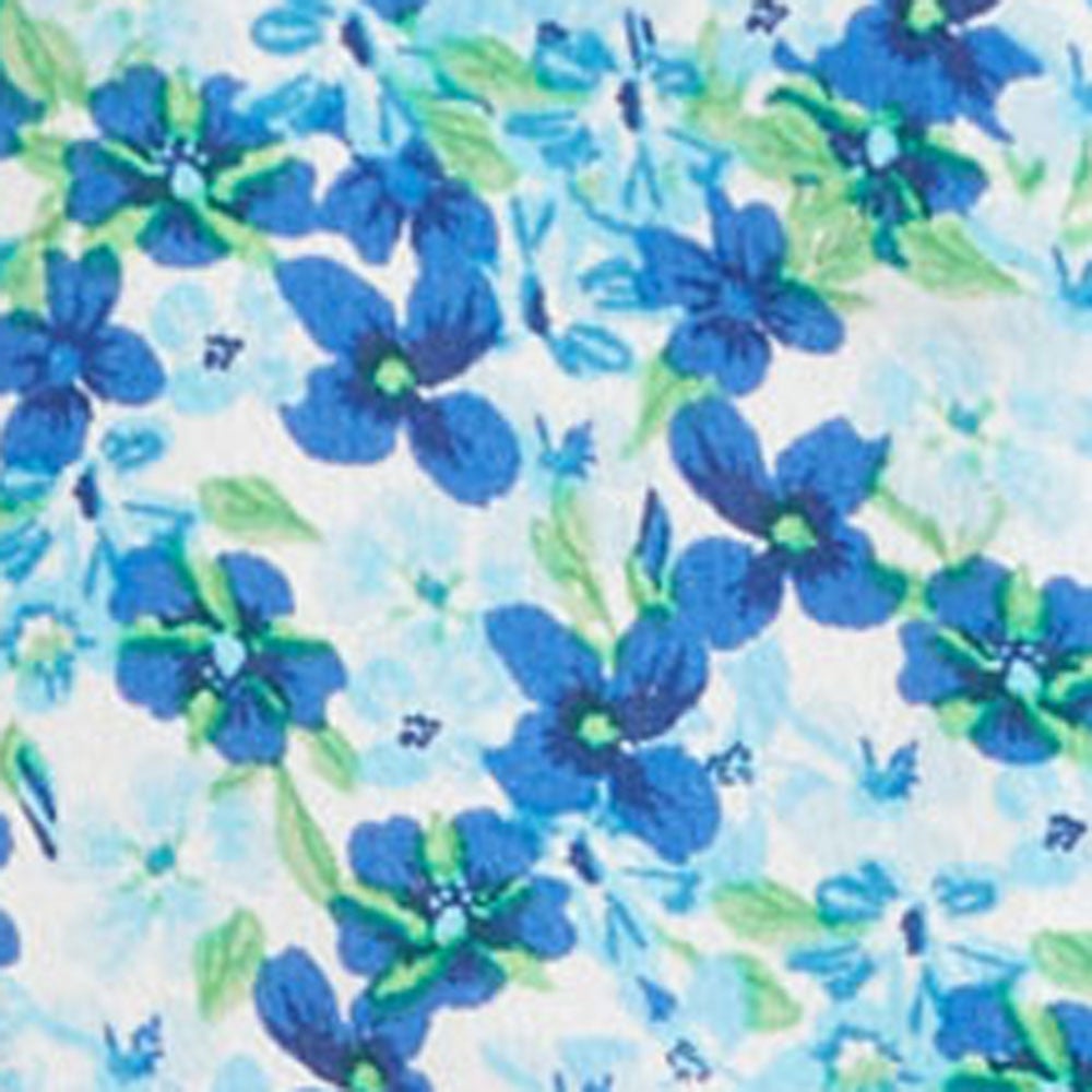 GREEN/BLUE FLORAL