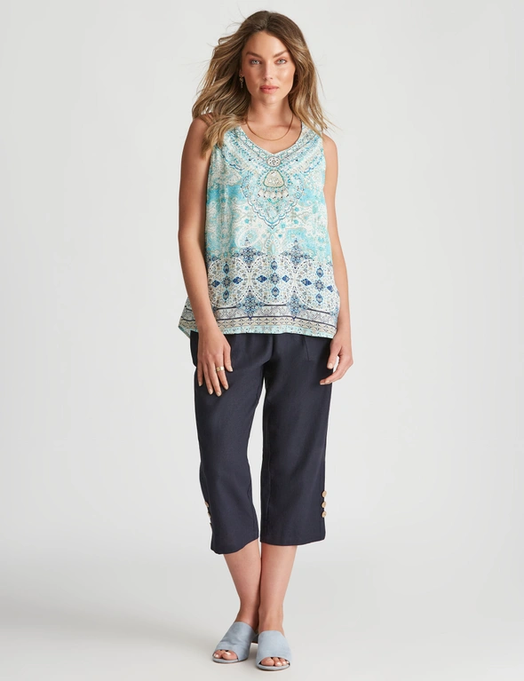 Rockmans Sleeveless Woven Top, hi-res image number null