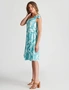 Rockmans Strappy Woven Knee Length Tiered Dress, hi-res