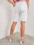 Rockmans Knee Length Zipped Pocket Solid Colour Shorts, hi-res