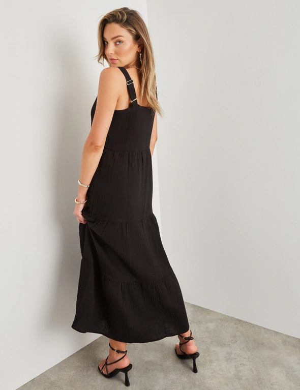 Rockmans Strappy Cotton Maxi Dress, hi-res image number null