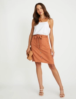 Rockmans Linen Skirt