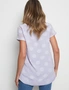 Rockmans Extended Sleeve Polka Dot High Low Top, hi-res