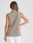 Rockmans Sleeveless Knitwear Pleat Front Top, hi-res