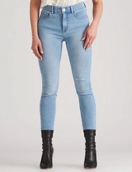 Rockmans Full Length Distressed Skinny Jean
