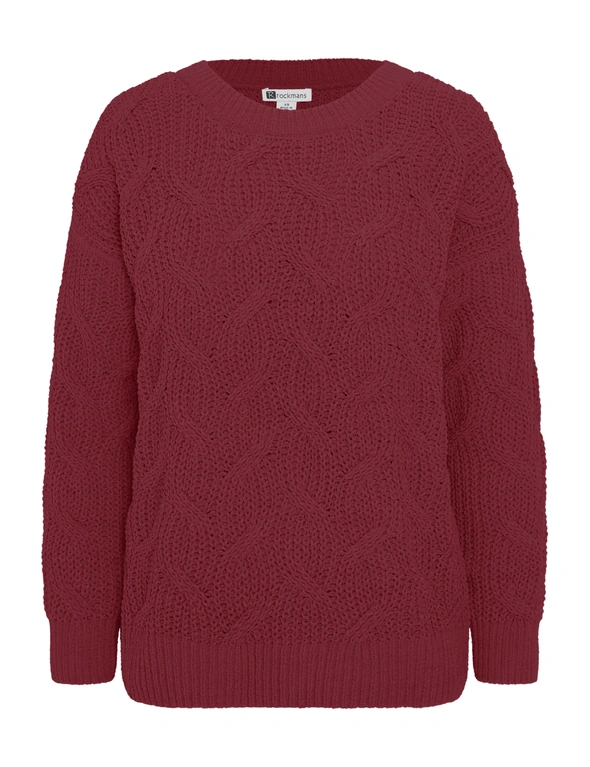 Rockmans Long Sleeve High Low Chenille Jumper, hi-res image number null